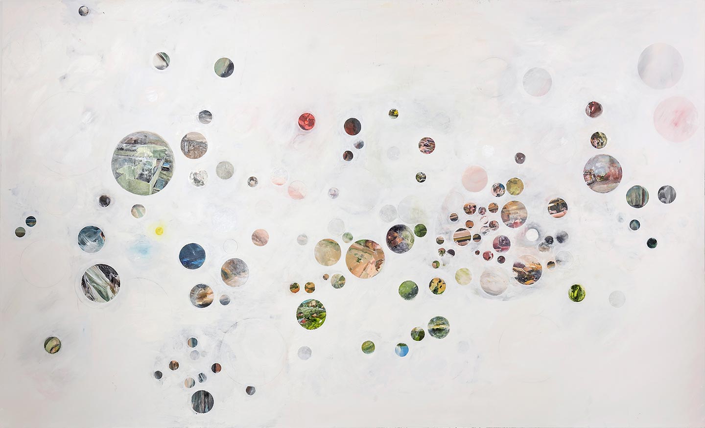 Howard Podeswa, Heaven, 2015, oil on canvas, 9’ x 15’.